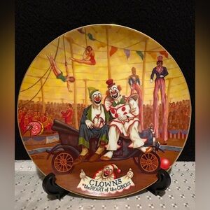 Vintage Ringling Bros Barnum & Bailey Circus Clowns Collector Plate 1981